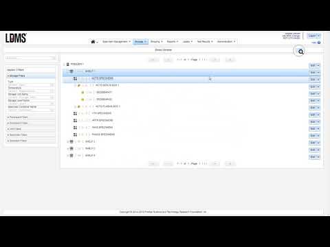 LDMS (web) Storage module: Edit and Drop-down menus