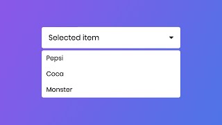 Create A Custom Select Box using only HTML &amp; CSS