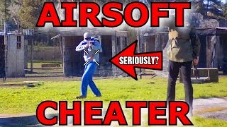 Airsoft Cheater Thinks He's GodMode
