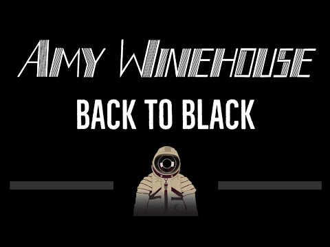 Amy Winehouse • Back to Black (CC) 🎤 [Karaoke] [Instrumental Lyrics]