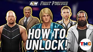 AEW Fight Forever : How To UNLOCK All Wrestlers!