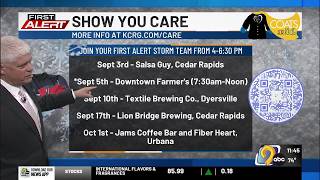 KCRG-TV9 First Alert Forecast: Tuesday Afternoon, August 25th