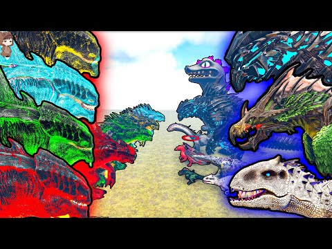 4 Elemental Colossuses VS Mod Bosses | ARK Mod Battle Ep.259