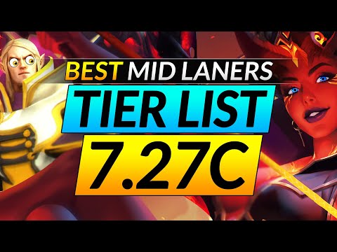 NEW 7.27C BROKEN MID Heroes Tier List: Ranking the Best and Worst Picks - Dota 2 META Pro Guide