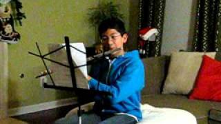 Jake on Flute Playing Rudolph the Red Nose Reindeer