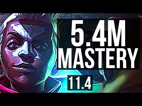EKKO vs LULU (MID) | 5.4M mastery, 2200+ games, 7/2/8 | EUW Grandmaster | v11.4