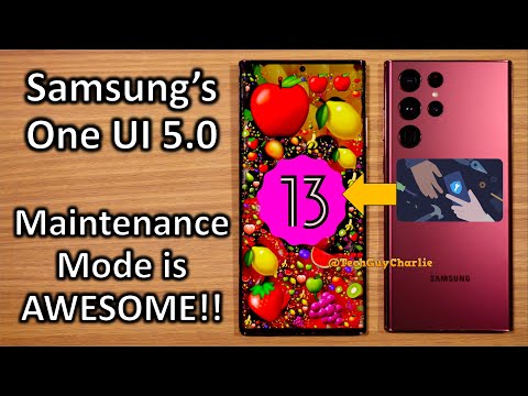 Samsung One Ui 5 - The Maintenance Mode
