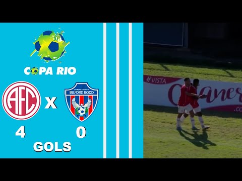 AMERICA 4X0 BELFORD ROXO - 1ª FASE - JOGO DE VOLTA - COPA RIO 2023