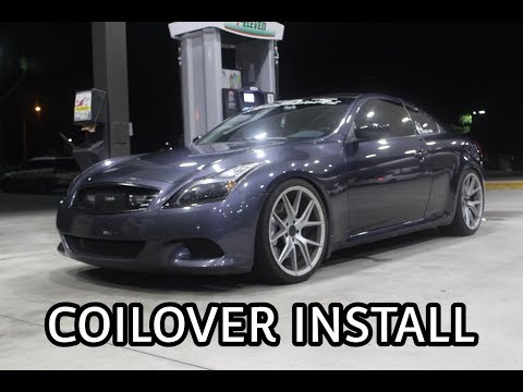 Making a G37 LOW | Coilover Install