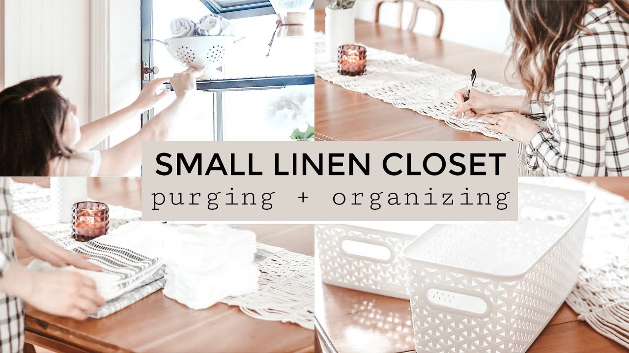 LINEN CLOSET ORGANIZATION & DECLUTTER | Minimalist Linen Closet Essentials