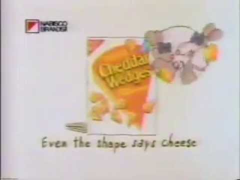 TV Commercial - 1991 - Nabisco - Cheddar Wedges - Even The Shape Says Cheese - 3 Blind Mice