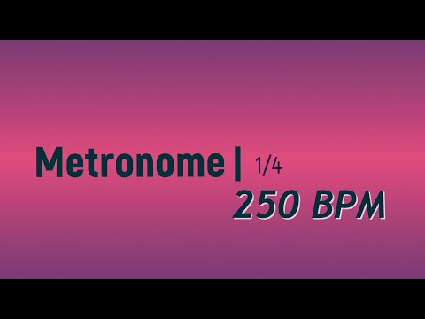 250 BPM 1/4 Metronome