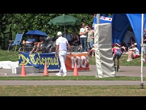 One lap jun b dames 1/4 final3 - KPN NK INLINE SKATEN 2019