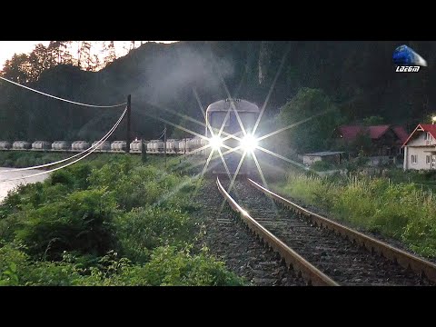 Fluieroasa 60-0992-7 Whistle Loko&Marfar VTR Freight Train in Munții Apuseni Mountains 05 July 2020