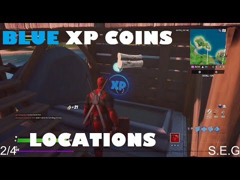 BLUE XP COINS LOCATIONS WEEK 7 : FORTNITE