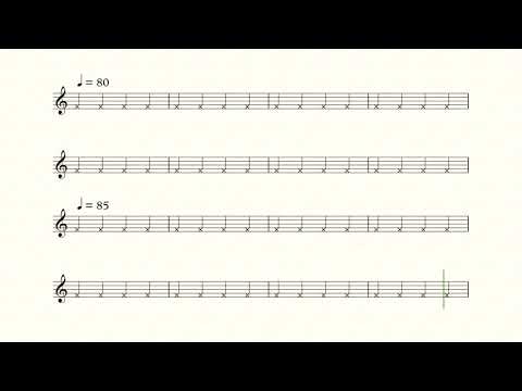 BPM 60-120 Smart Metronome (Accelerating Tempo)