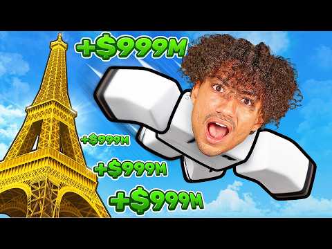 Making TRILLIONS in Roblox Climb and Jump Tower..