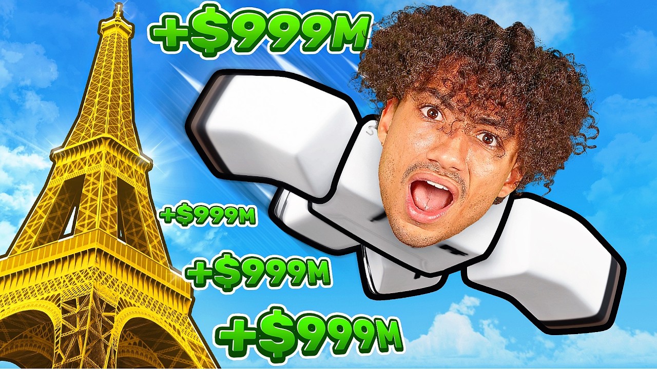 Making TRILLIONS in Roblox Climb and Jump Tower..