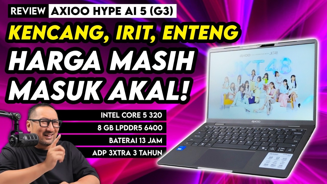 Review Axioo Hype Ai 5 (G3): Kencang & Irit dgn Intel Core Series 3 Wildcat Lake, Harga Terjangkau!