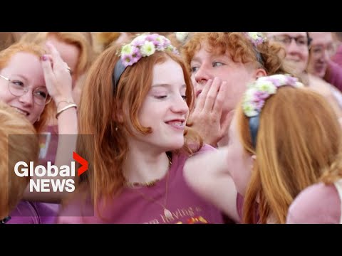 Redheads gather in Netherlands for festival celebrating their hair colour: “I don’t feel alone”