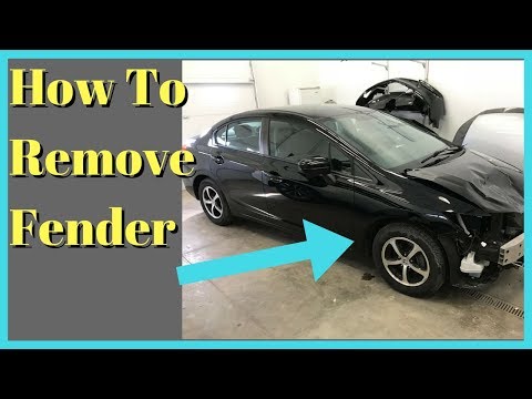 2012 2013 2014 2015 -- Honda Civic -- How to Remove Fender Removal Install Replace