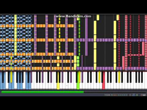[Black MIDI] 8-Bit - Synthesia - Let It Go 141,000 note remix - ZDocPianoPlayer