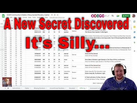 D2R 2.5 New Code Deciphered In Ottendorf Cipher (It's Silly)