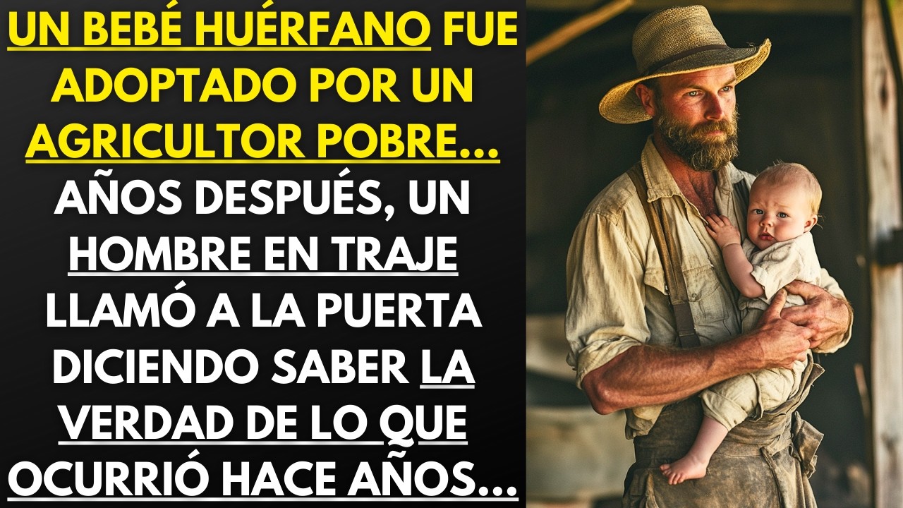 UN BEBÉ HUÉRFANO FUE ADOPTADO POR UN POBRE AGRICULTOR... AÑOS DESPUÉS, UN HOMBRE EN TRAJE LLEGÓ...