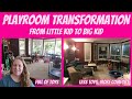 Playroom Transformation: from Little Kid to Big Kid | Extreme Playroom Transformation Fall 2021