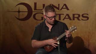 Video thumbnail for Tribal Mahogany Soprano Ukulele by Luna Ukes by Luna Guitars