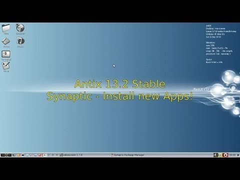 Antix 13 Stable - Synaptic - Install New Apps!