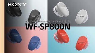 Video 1 of Product Sony WF-SP800N Truly Wireless Headphones w/ Noise Cancellation, Extra Bass & Weather Resistance
