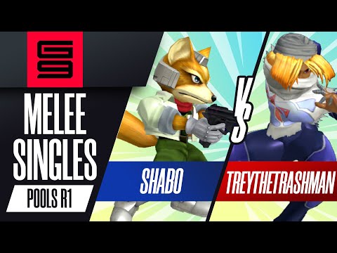 shabo (Fox) vs TreyTheTrashman (Sheik) - Melee Singles Pools Winners Semi-Final  - Genesis 9