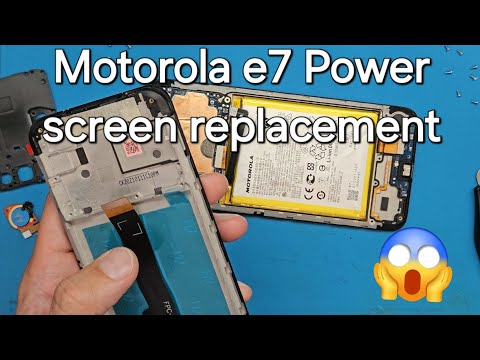 Motorola e7 Power screen replacement and disasembly step by step guide