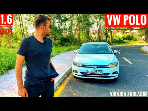 VOLKSWAGEN POLO VİRAJDA KAYDI ! | 1.6 DİZEL POLO PERFORMANSI | YAKIT DEĞERLERİ NASIL?