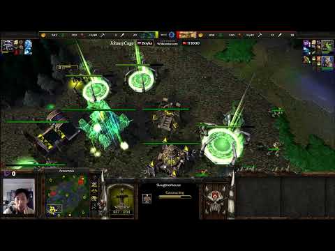 JohnnyCage (RND/UD) vs TH000 (RND/Orc) - WarCraft3  - WC3361