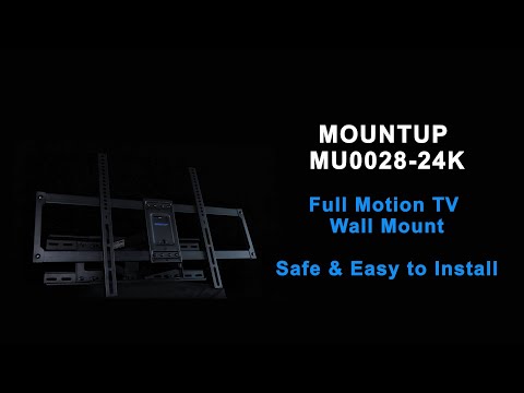 Full Motion TV Wall Mount for 42''-75'' TVs MU0028-24K from MOUNTUP Display