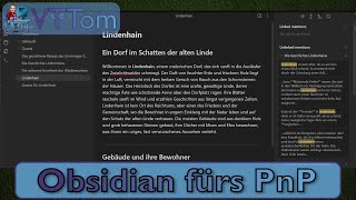 Obsidian fürs PnP [Toms Vorstellung]
