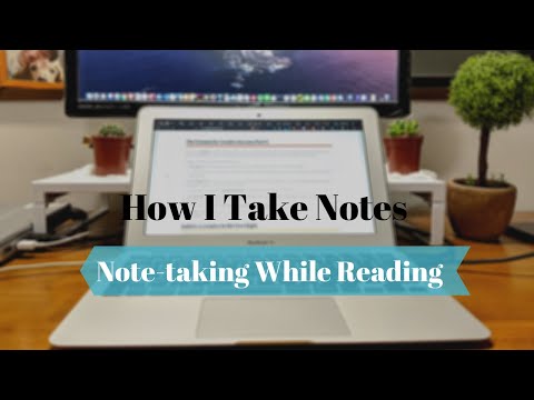 Part of a video titled Note-taking While Reading | How I Take Notes on Articles - YouTube