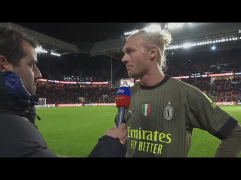 Simon Kjær Interview After PSV - AC Milan