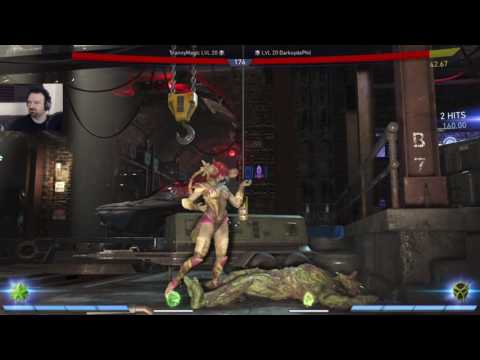 Injustice 2 1st MP gameplay pt20 - Swamp Thing vs. Poison Ivy (plant supremacy match)
