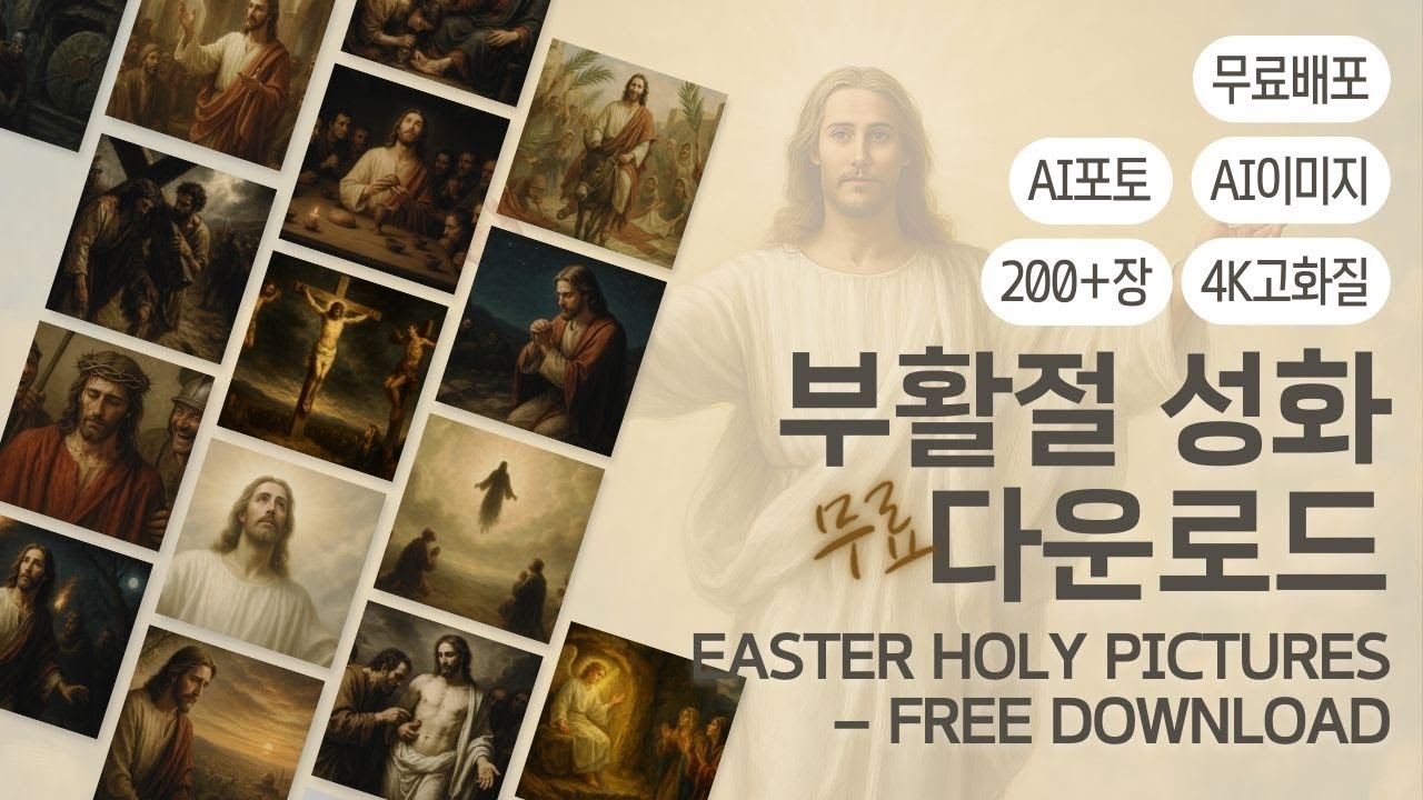 부활절 성화 무료 배포! AI 고화질 이미지 모음 ✝️