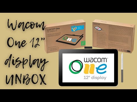 Wacom one pen display 12 drawing tab unboxing