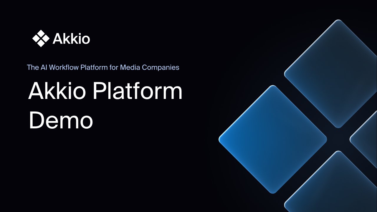 Akkio's AI Workflow Platform for Media Companies | Demo video thumbnail