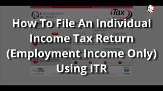 How to File Tax Returns by Individuals with employment income only using the pre-populated Income