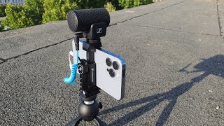 Video thumbnail for Sennheiser MKE 200 Mobile Kit - Microphone with Tripod for Smartphones by Prince Taylor