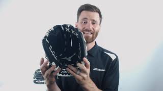 Video thumbnail: Mizuno Prospect Select 12.50'' Youth Fastpitch Softball Glove: GPSL1250F3 Black