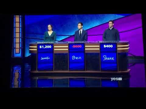 Jeopardy, Jennifer Quail Day 5 - 1st Daily Double; why not just bet it all....? (12/10/19)