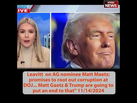 #2 Leadership Barrasso: Trump bold decision Matt Gaetz for AG, better than Garland; out corruption
