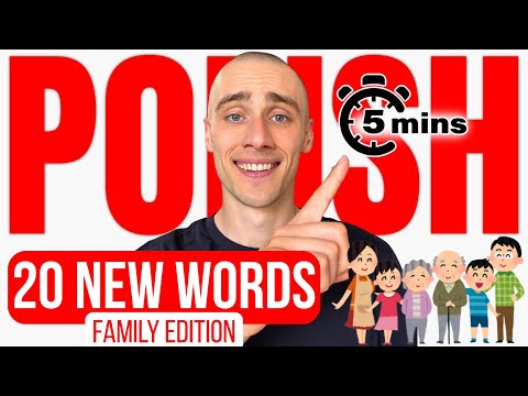 5 min to Learn 20 NEW POLISH Words 🇵🇱 (FAMILY EDITION) | Visual Learning | Comprehensible Input
